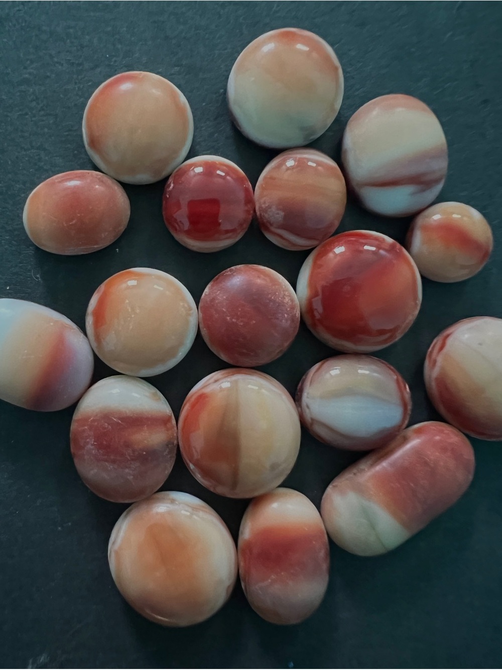 Cabochons Lot Neutral Earth Tones Jewelry Making Handmade Art Glass